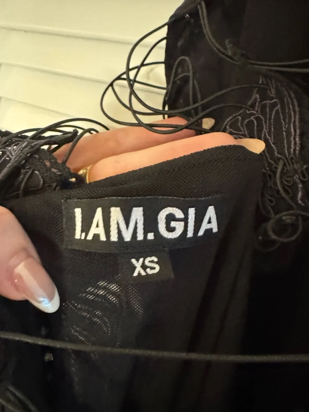 I.AM.GIA Black Butterfly Maxi Dress - Picture 3 of 3